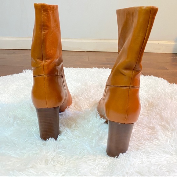 Marc Jacobs Tan Leather Ankle Boots Size 37 - Picture 4 of 8